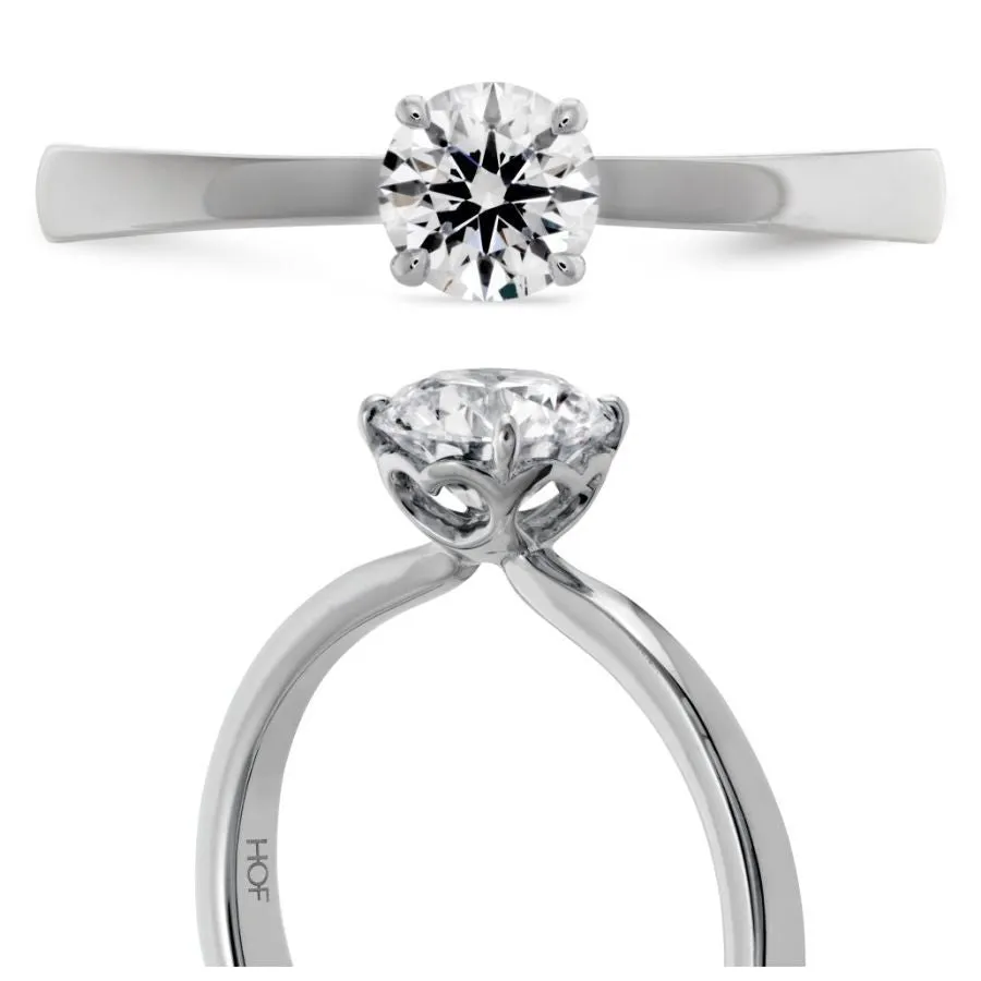 0.51ct Signature Diamond Solitaire Platinum Ring