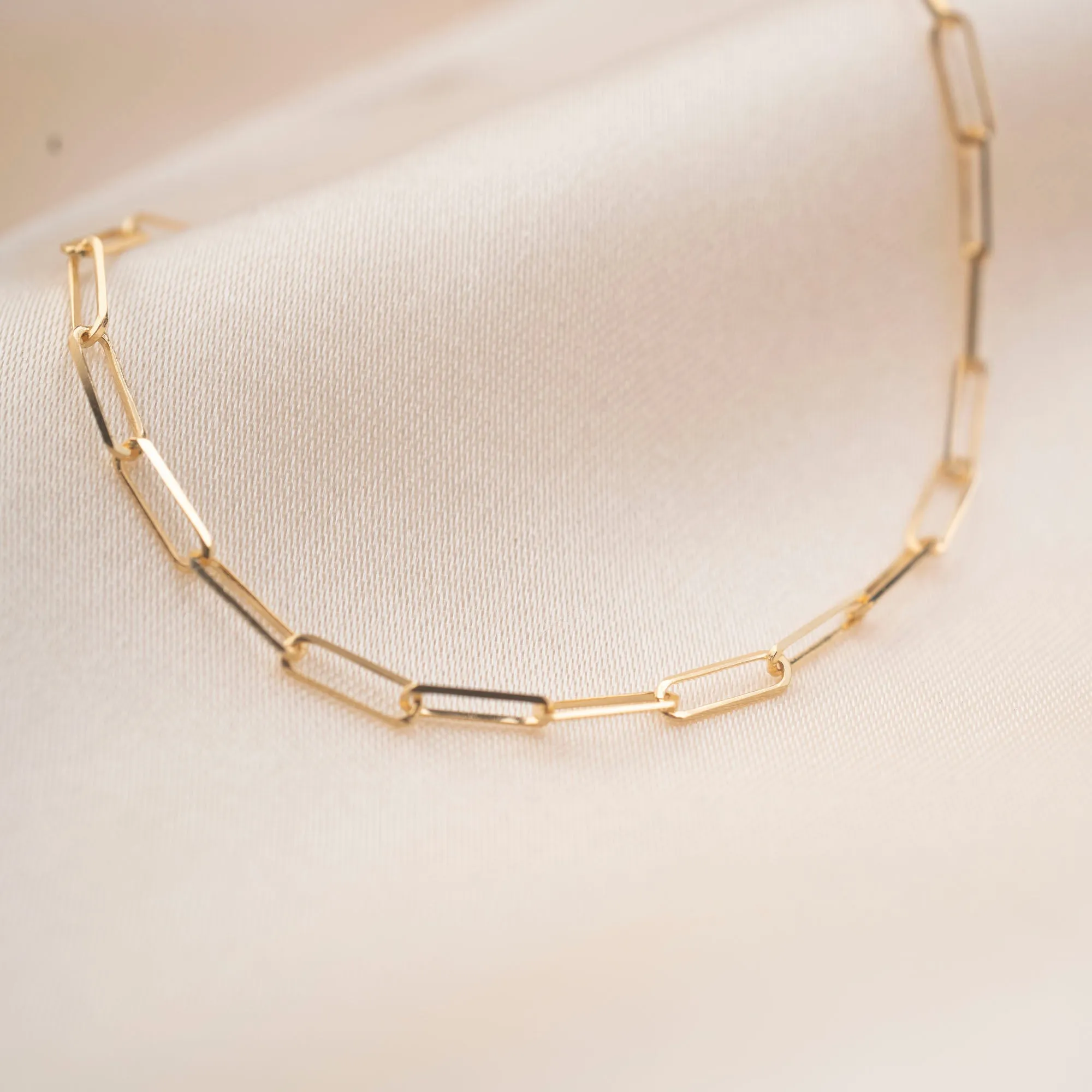 14k Gold Large Rectangle Bracelet