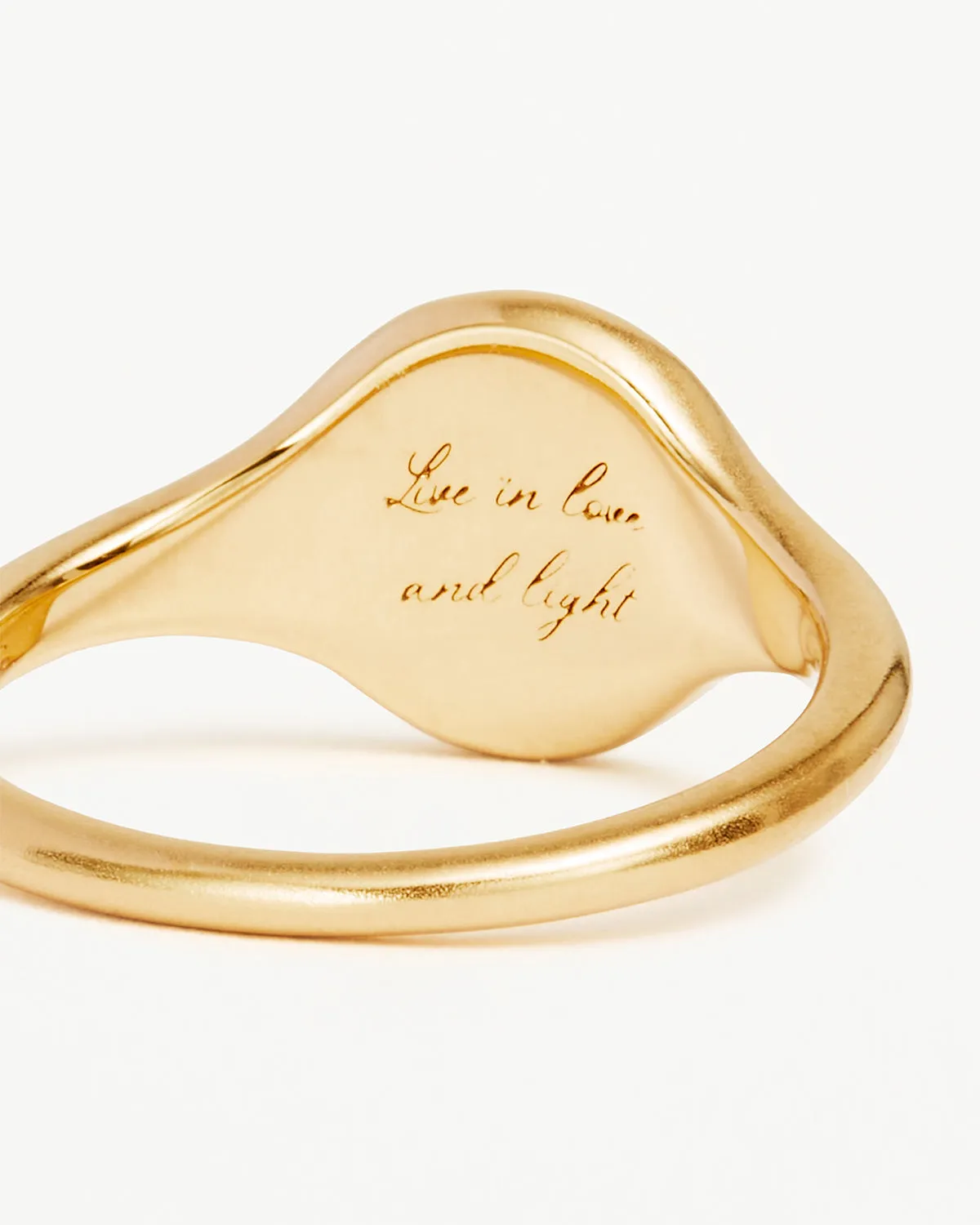 18k Gold Vermeil Live in Love Ring