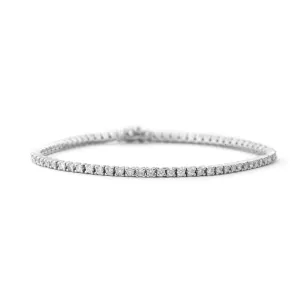 2ct Tennis Bracelet - 18ct White Gold