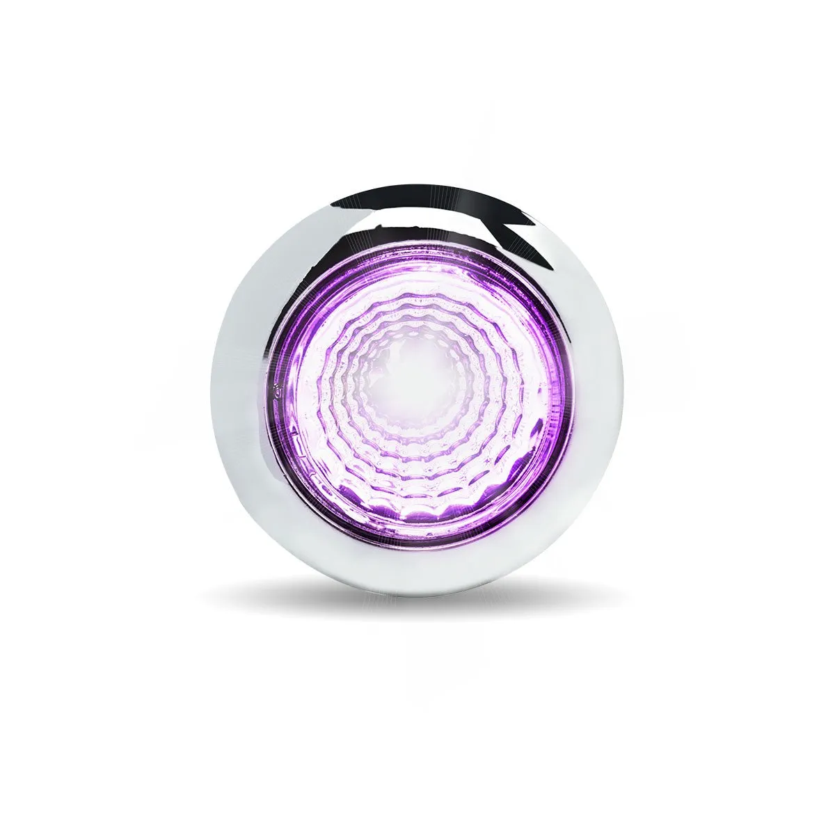 3/4" Twist On Dual Revolution Amber/Purple LED Marker Light with Reflector