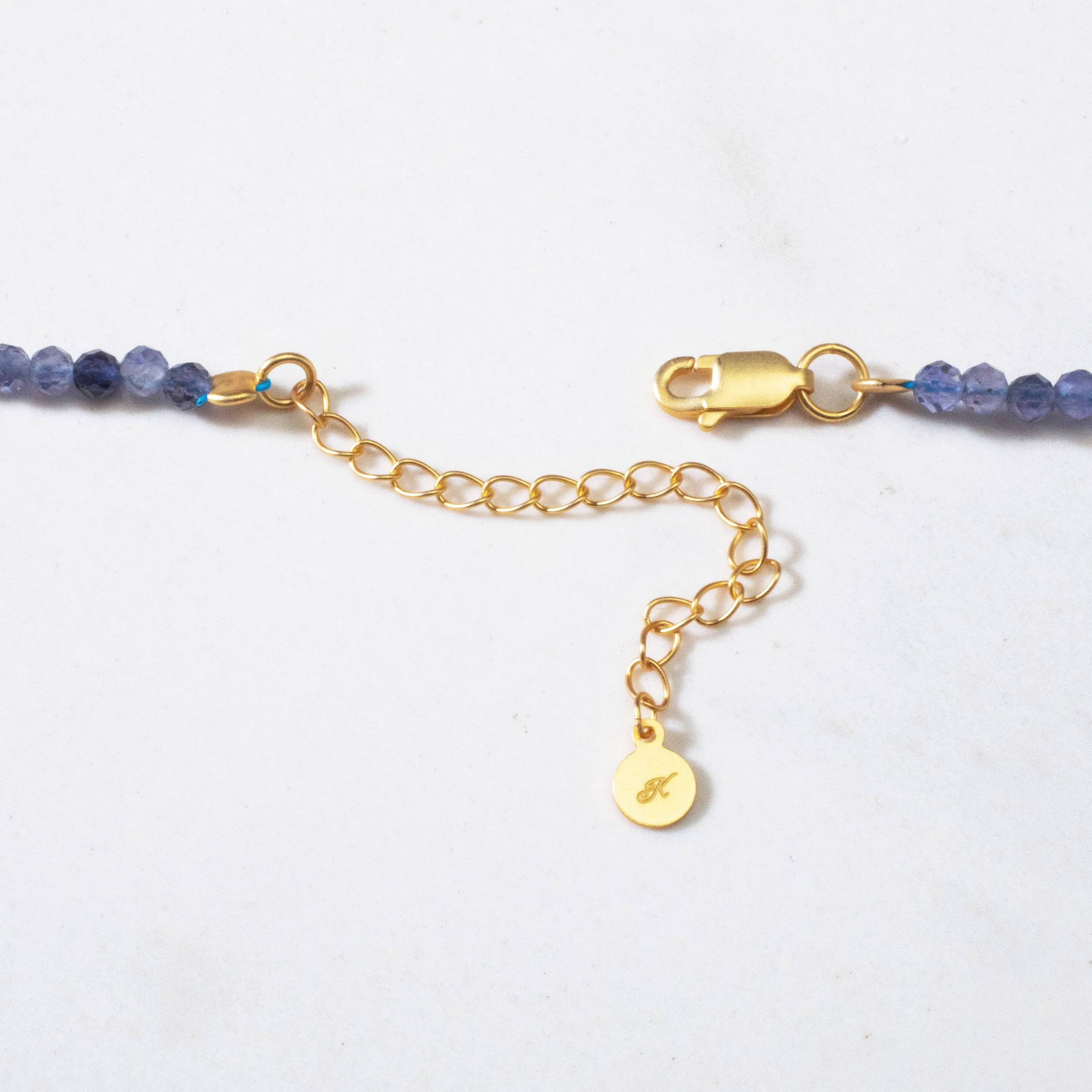 3mm Iolite Faceted 31" Necklace / Multi Wrap Bracelet