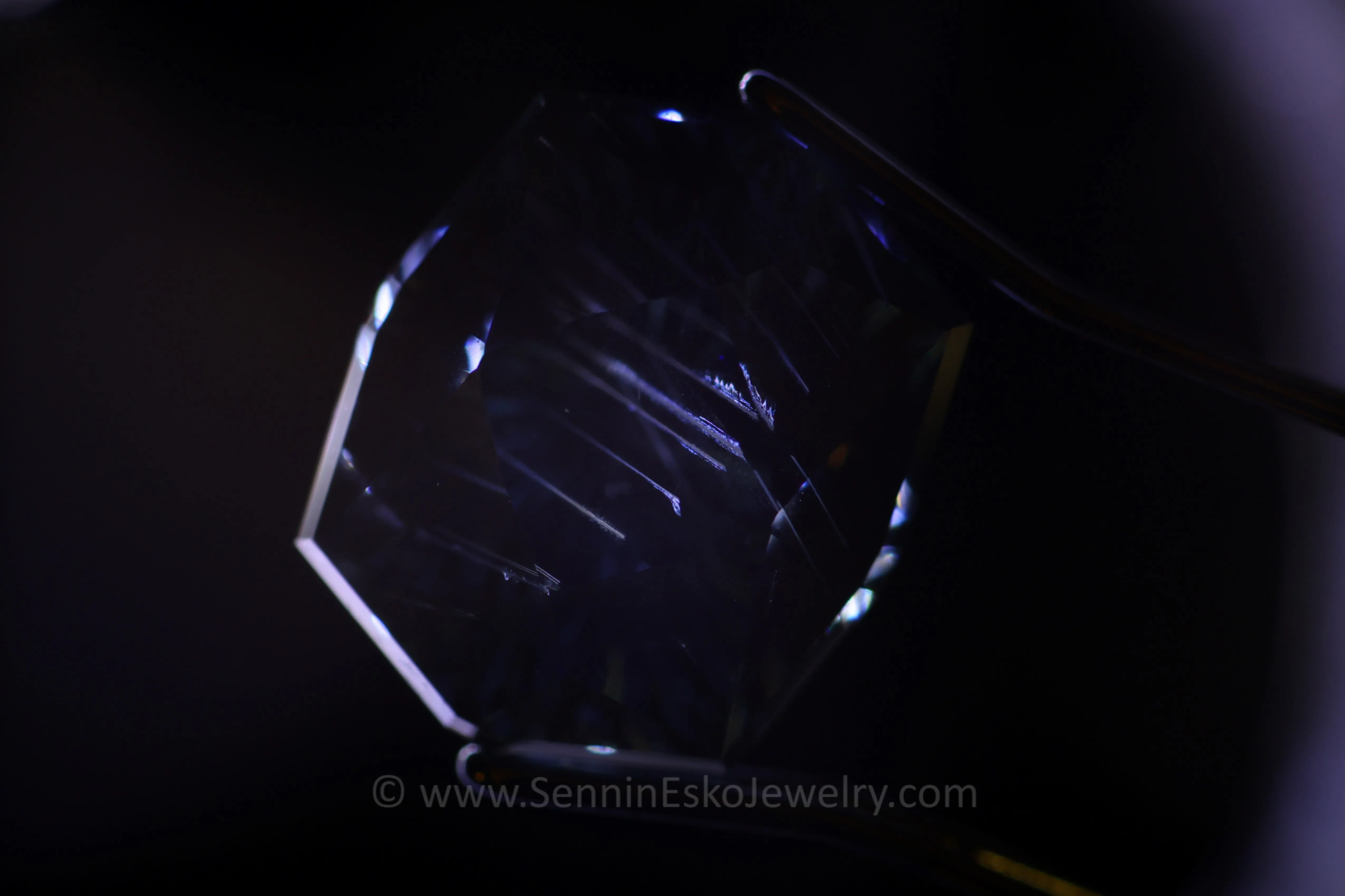 6.52 ct Violetish Blue Umba Sapphire Dodecagon -  10.9x9.1mm, Fantasy Cut