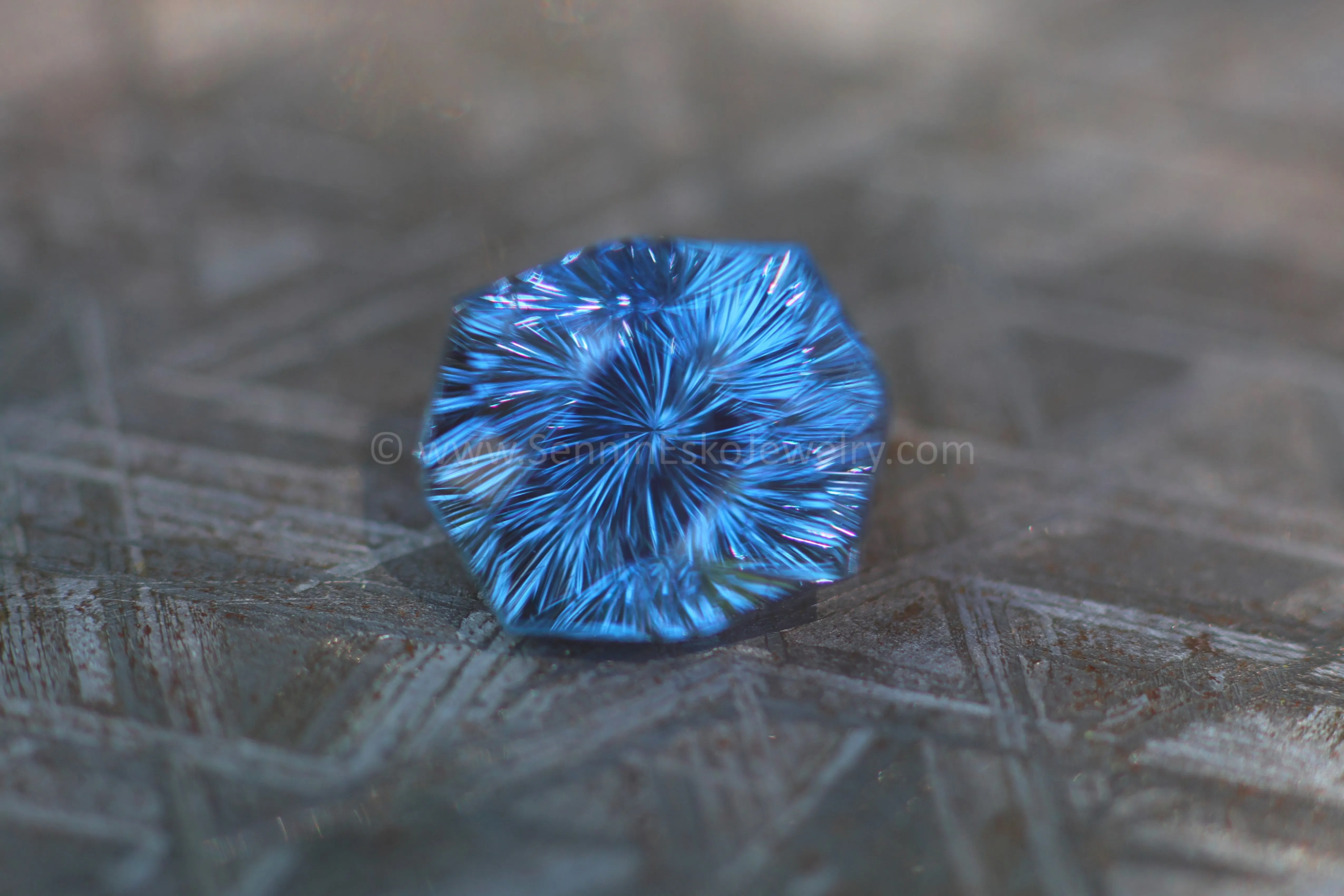 6.52 ct Violetish Blue Umba Sapphire Dodecagon -  10.9x9.1mm, Fantasy Cut