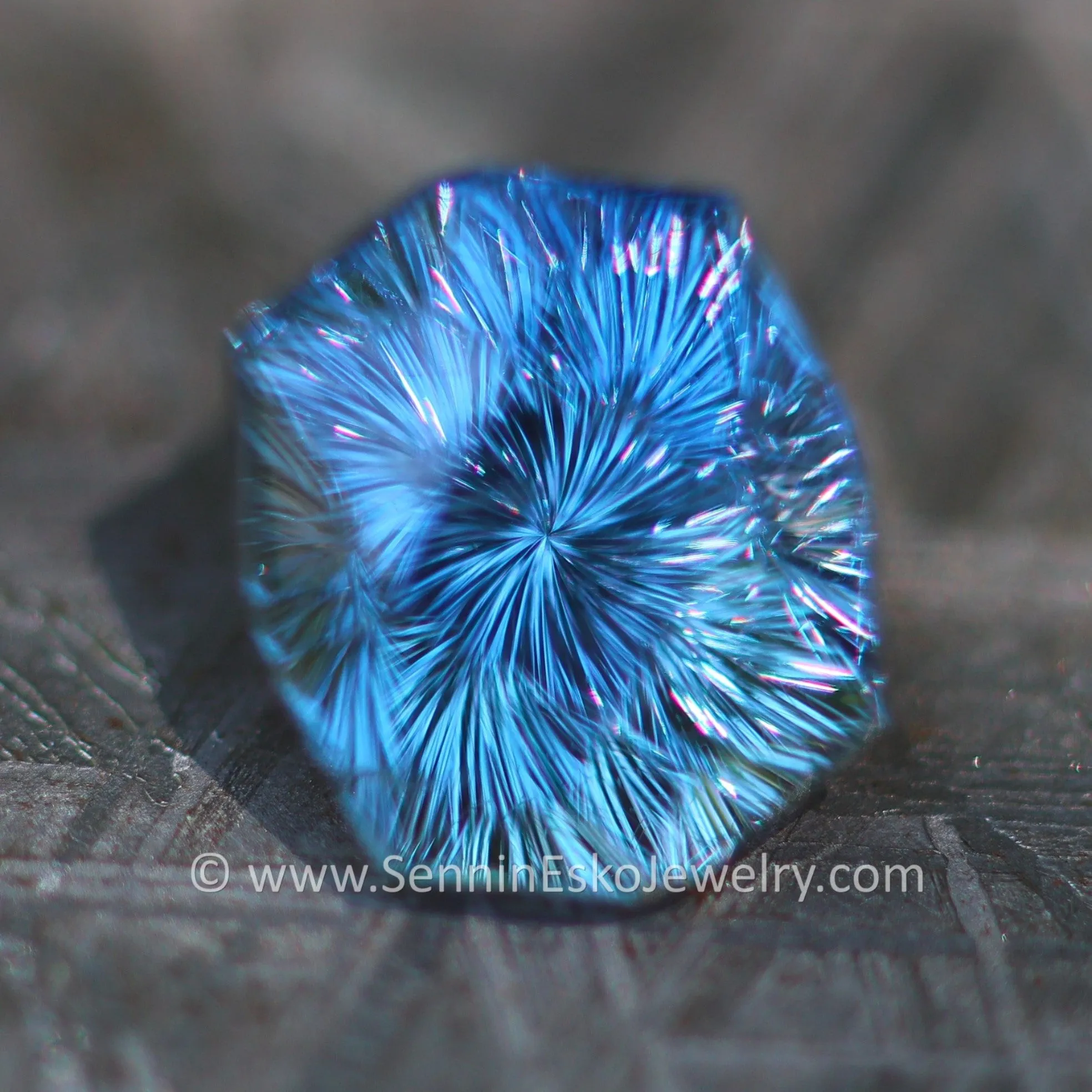 6.52 ct Violetish Blue Umba Sapphire Dodecagon -  10.9x9.1mm, Fantasy Cut