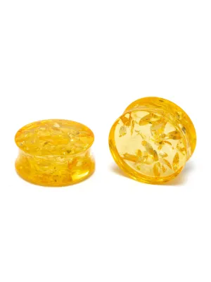 Amber Acrylic Plugs