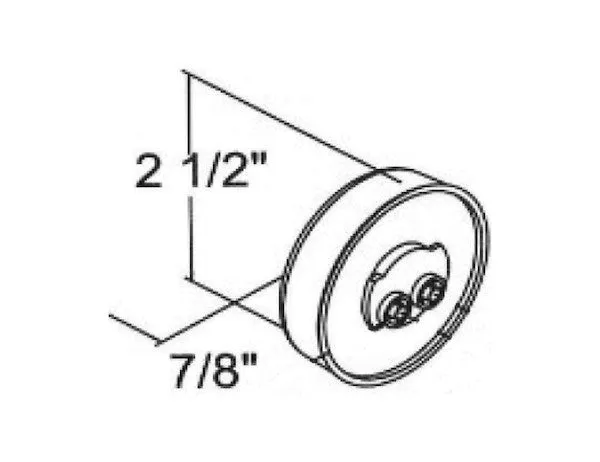 Amber Clearance / Marker Trailer Light Round 5622526