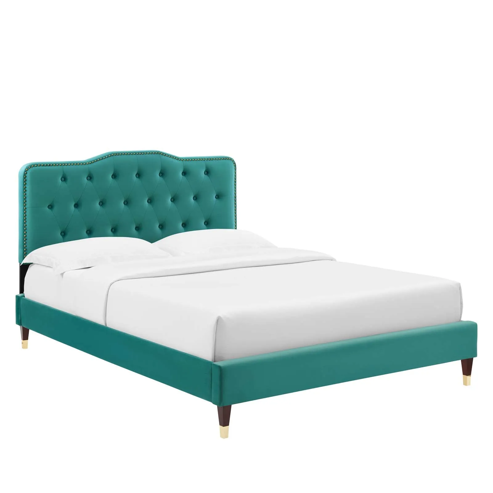 Amber King Platform Bed By Modway - MOD-6785 - Teal