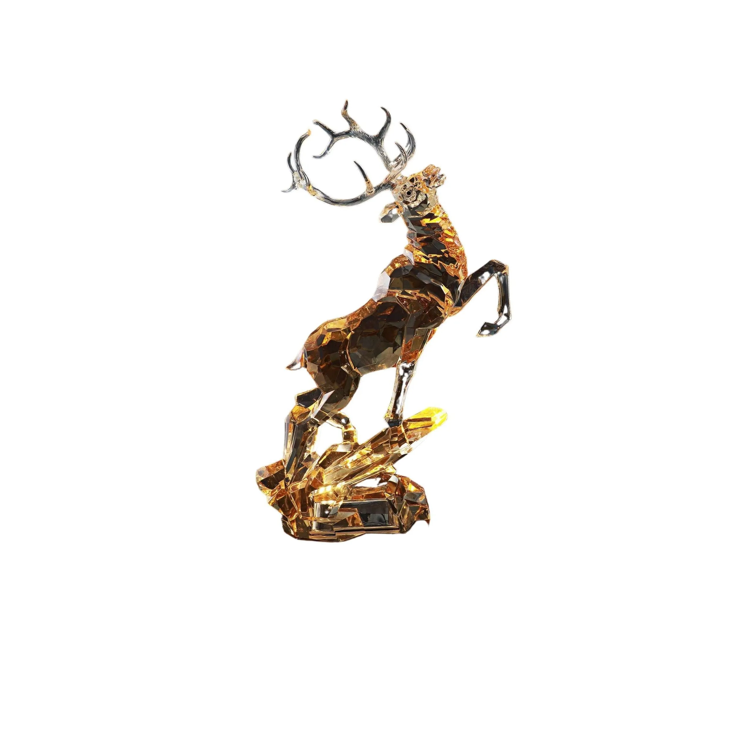 Amber Leaping Deer