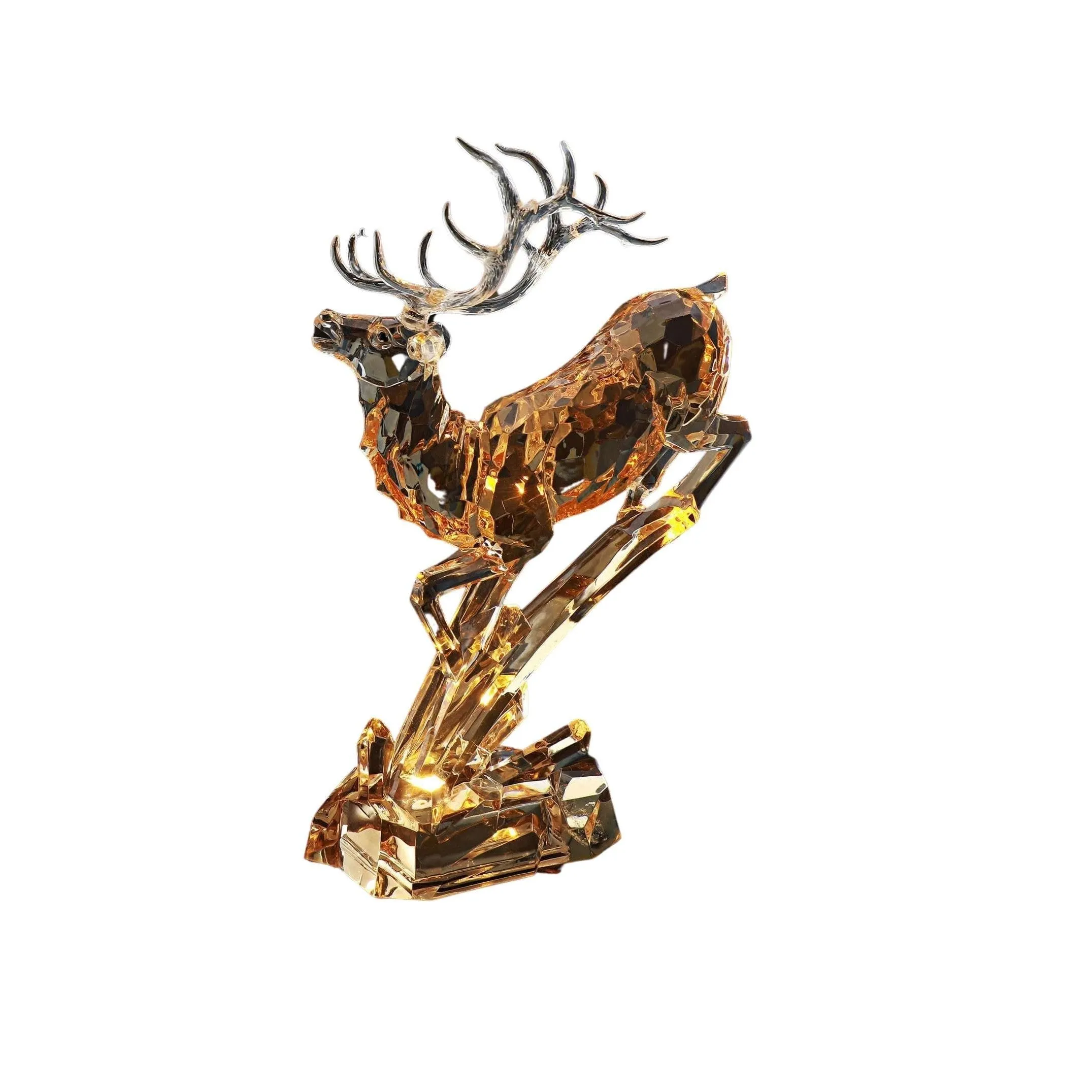 Amber Leaping Deer