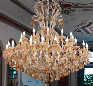 Amber Maria Theresa Chandelier