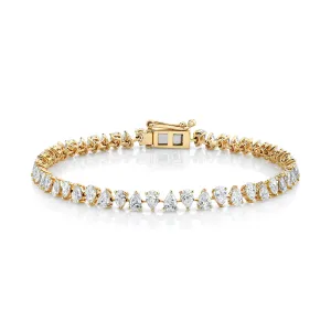 Baby Reverse Water Drop Diamond Tennis Bracelet | Ready to Ship