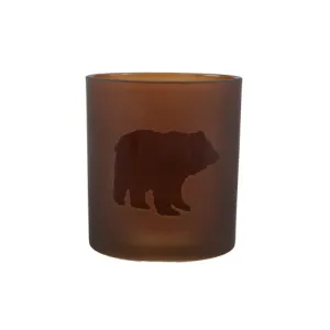 Bear Candle Holder - Amber