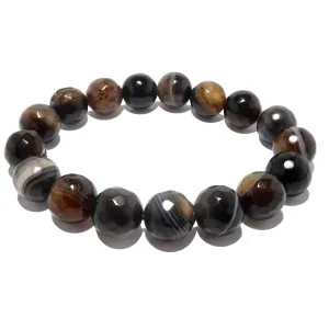 Brown Coffee Agate Bracelet Gemstones Faceted Success