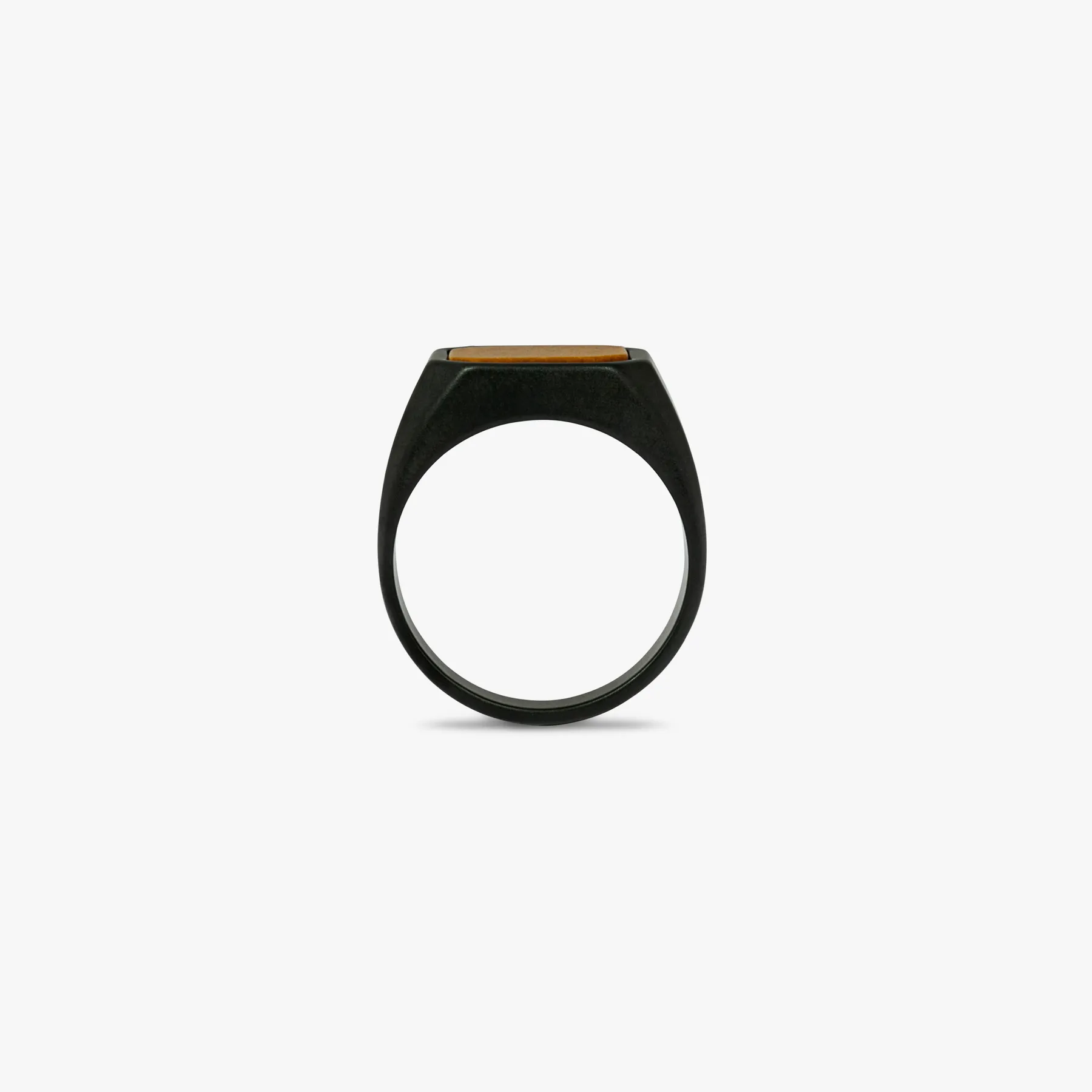 Ceramic Signet ring with tiger eye