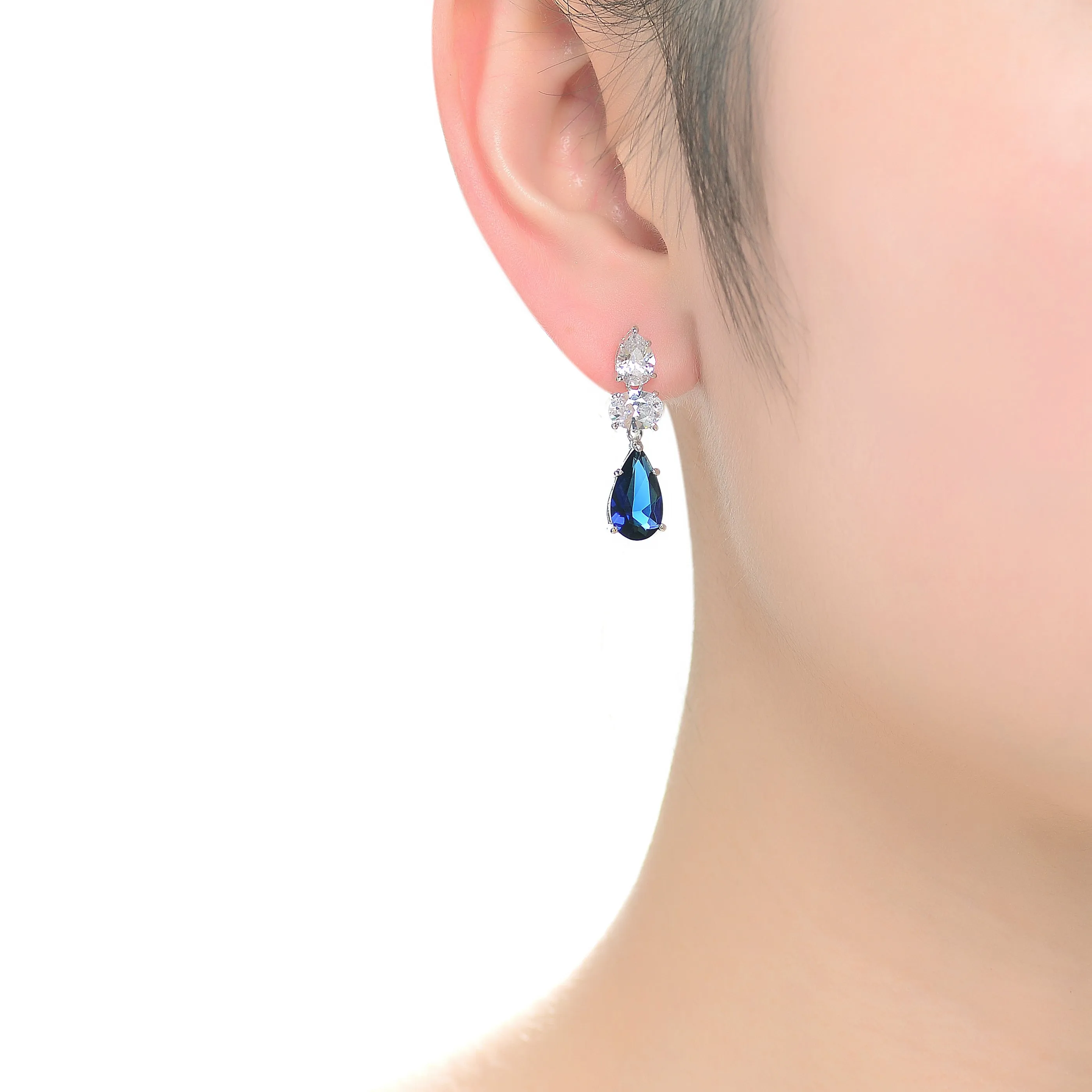 Constance Bleu Stud Earrings