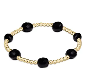 E Newton Admire 3mm Faceted Onyx Bracelet