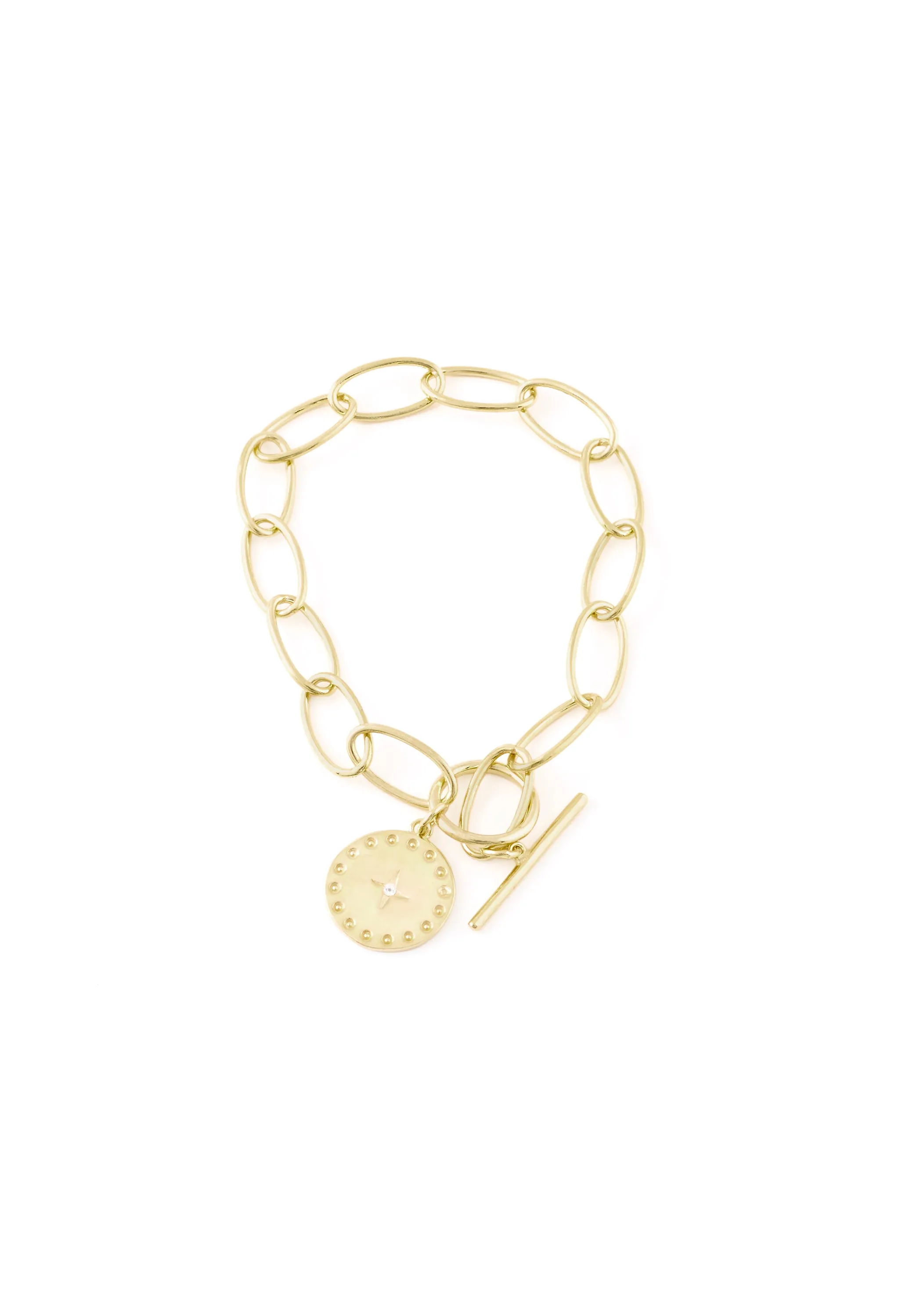 Gold Star Chain Bracelet