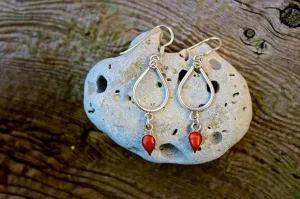 Heart Drop Earrings