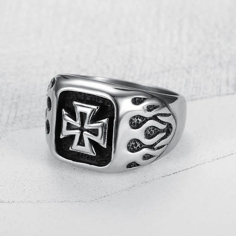 Knights Templar Commandery Ring - Square Signet