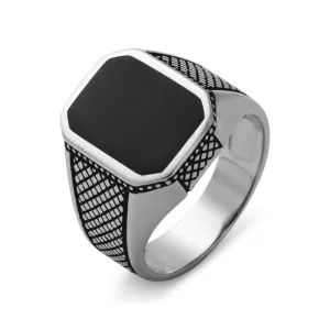 Kristoffer 925 Sterling Silver Signet Ring