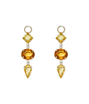 Light Topaz Huggie Charms