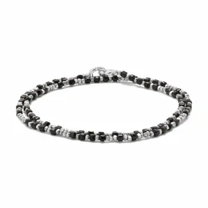 Maor Sterling Silver Black Onyx Percep Wrap Bracelet or Necklace