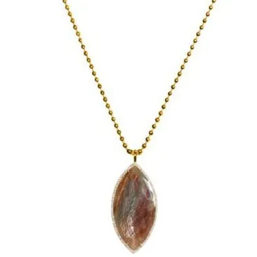 Nanna Necklace Yellow Gold Wonder Sapphire