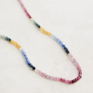 Rainbow Sapphires Necklace