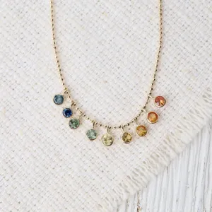 Rainbow Stones Cleopatra Necklace