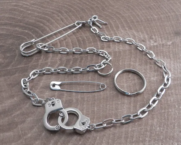 Safety Pin Handcuff Bracelet