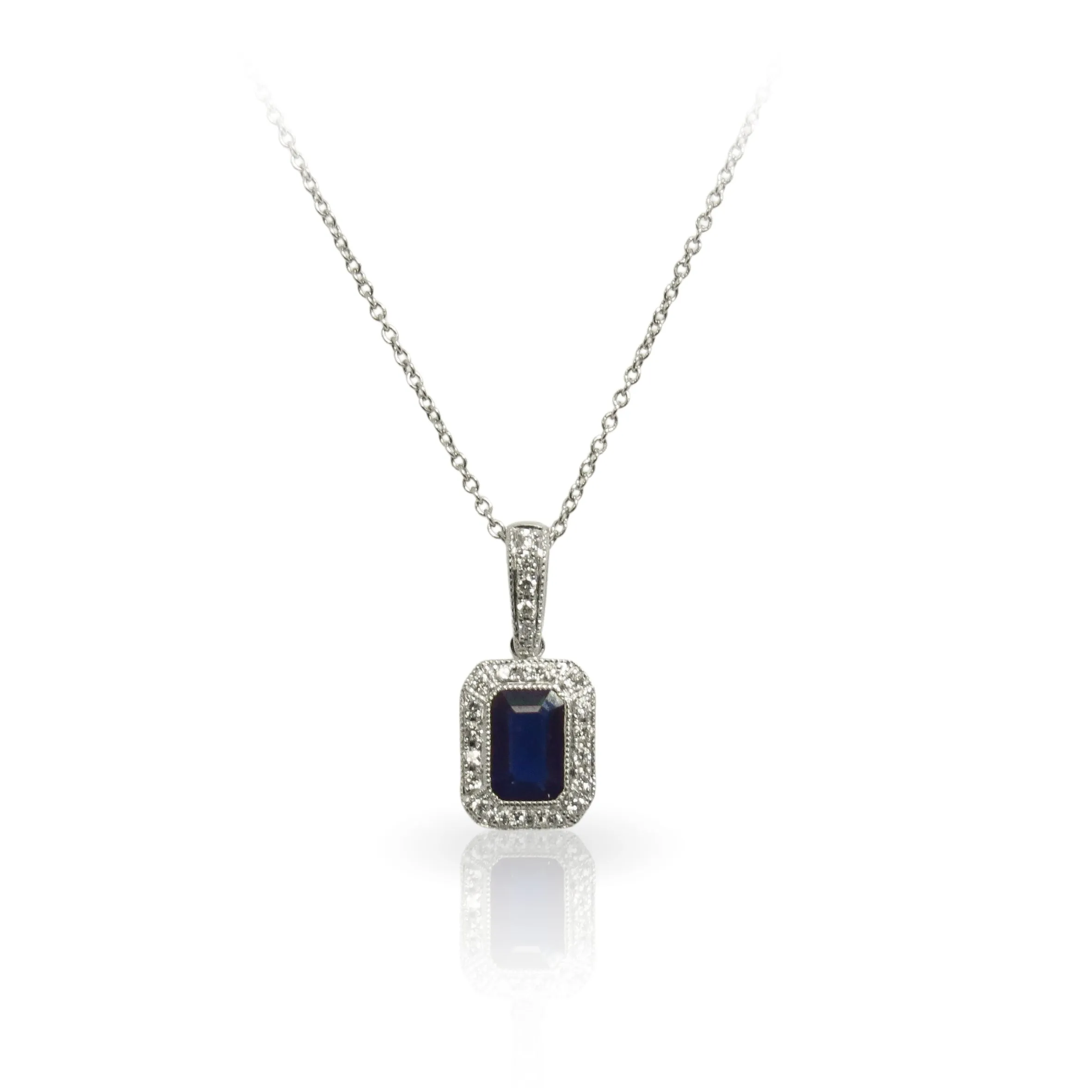 Sapphire and Diamond Necklace