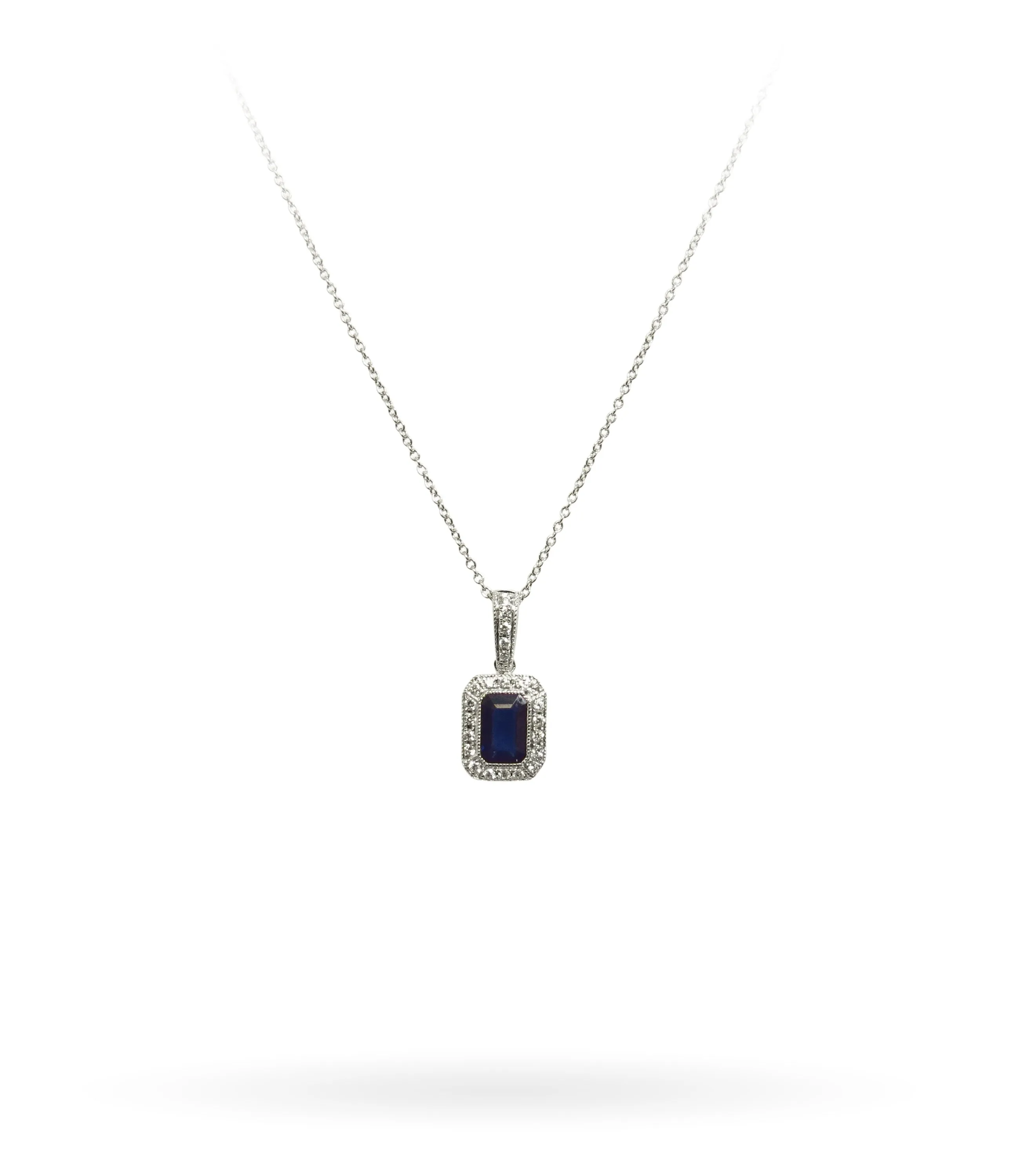 Sapphire and Diamond Necklace