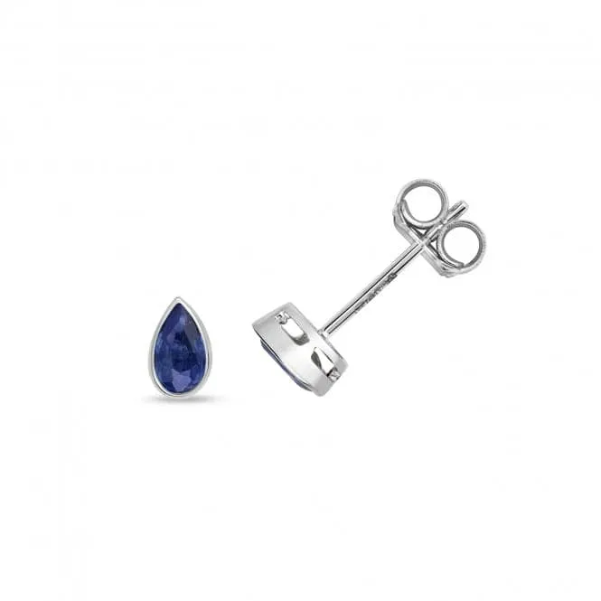 Sapphire Rubover Stud Earrings ED243WS