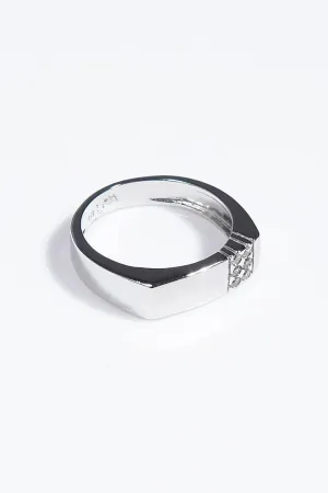 Signet Stone Ring - Silver