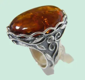 Sterling silver ring for woman amber ring, silver ring , sterling silver jewelry, Bluenoemi ring for woman