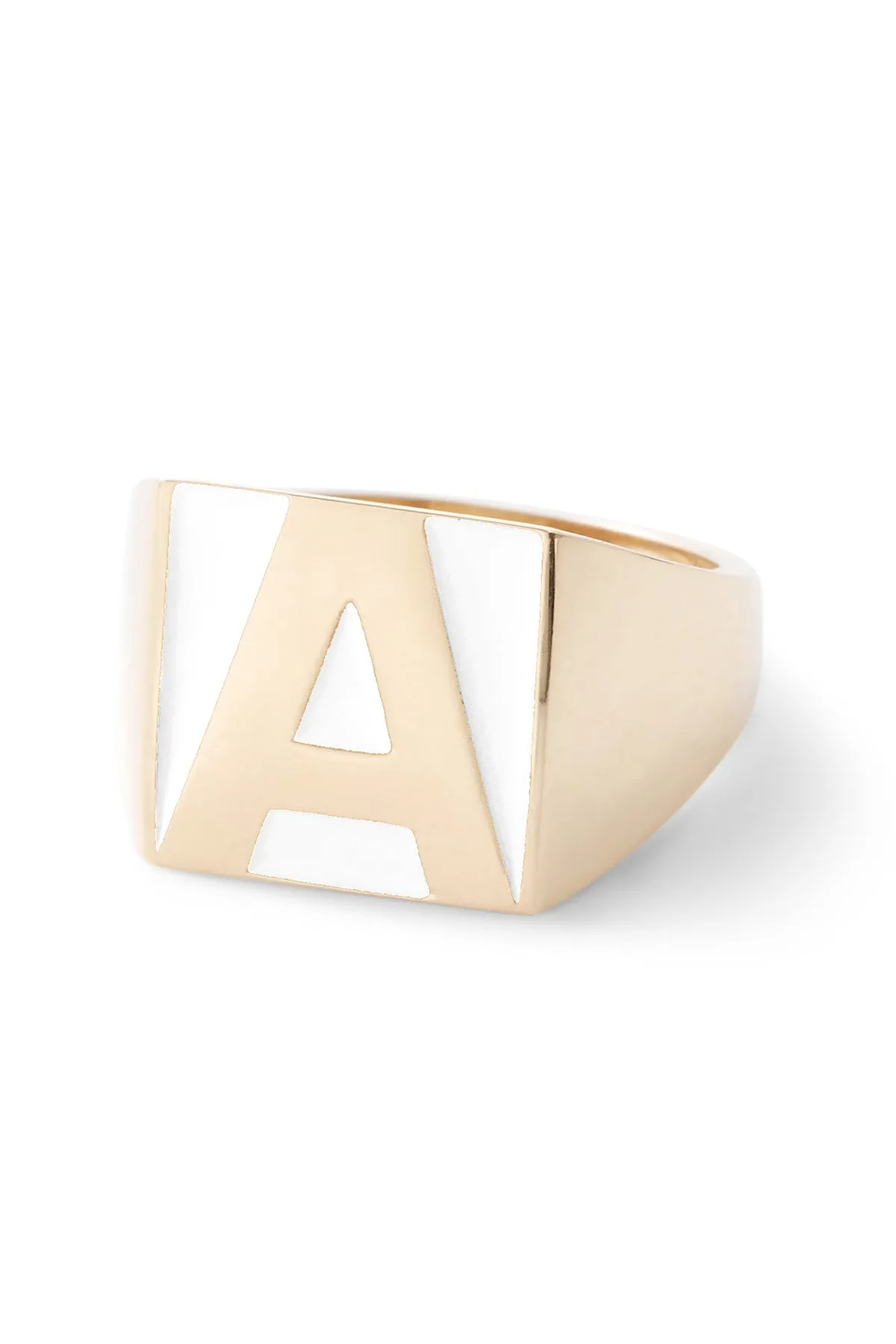 SuperLou Enamel Letter Ring