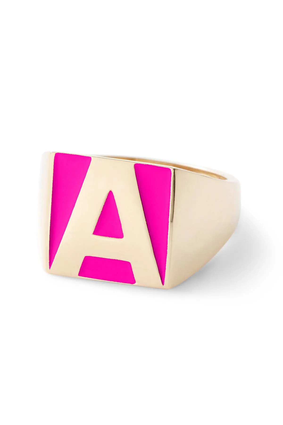 SuperLou Enamel Letter Ring