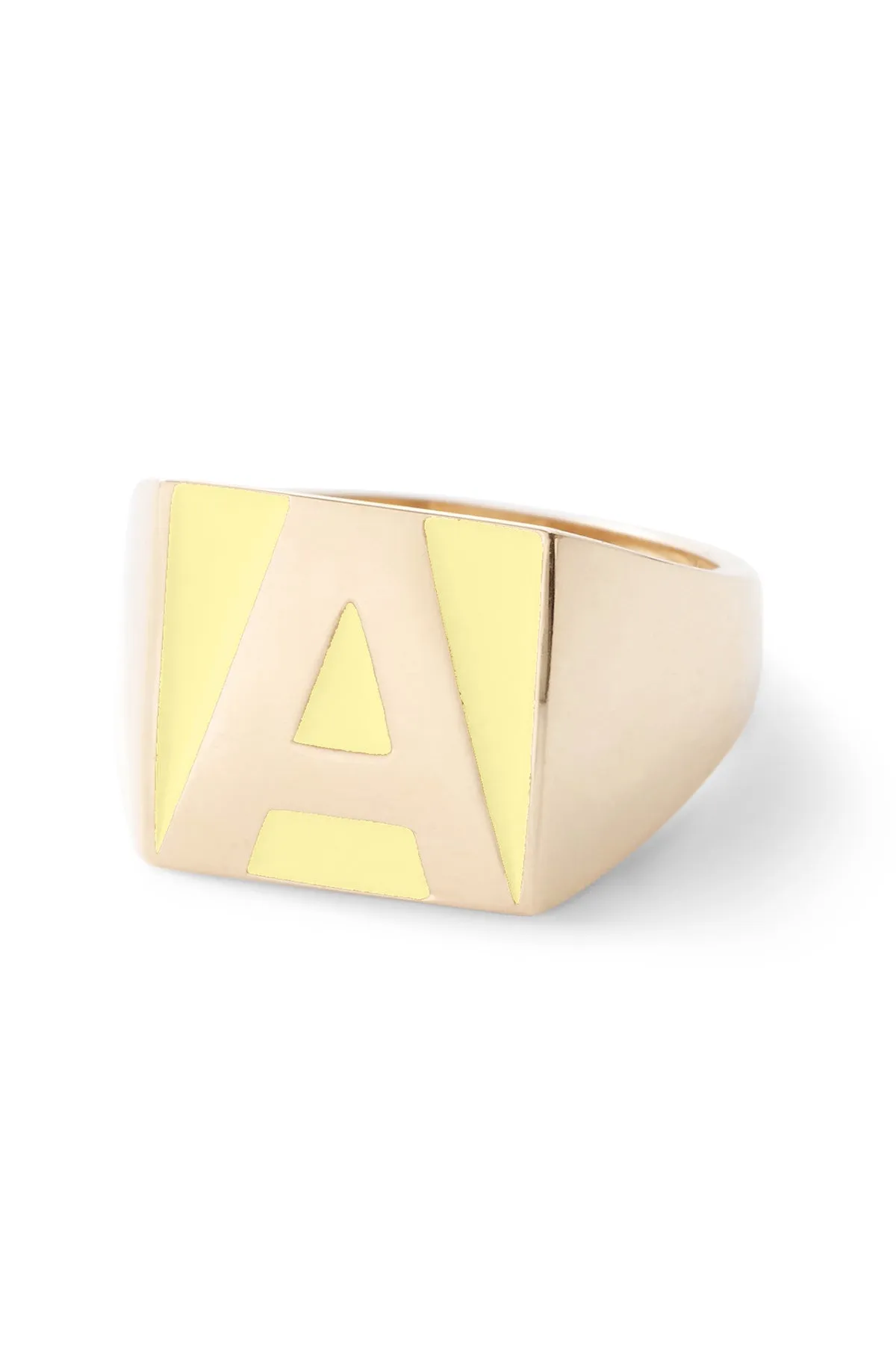 SuperLou Enamel Letter Ring