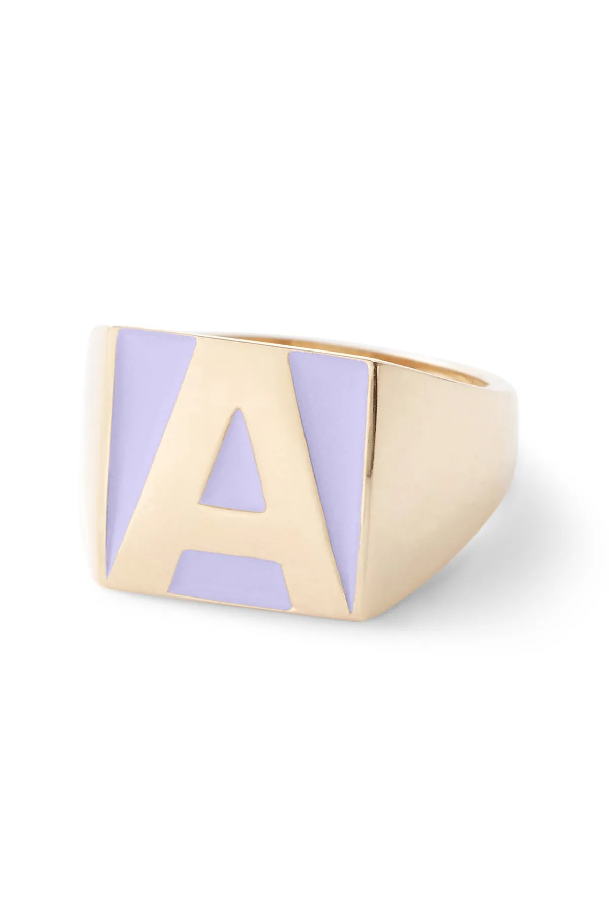 SuperLou Enamel Letter Ring