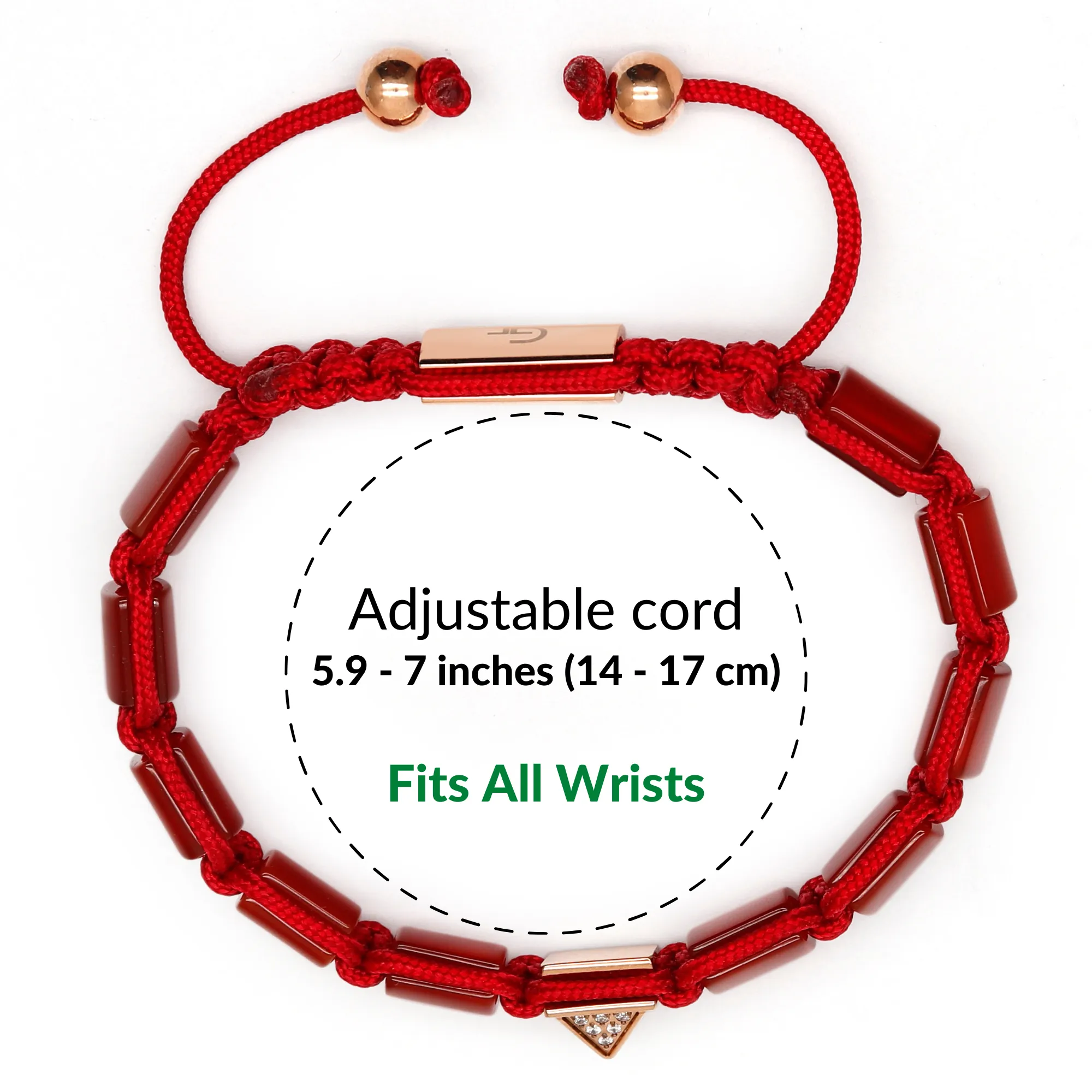 Women's RED AGATE Flat bead Bracelet